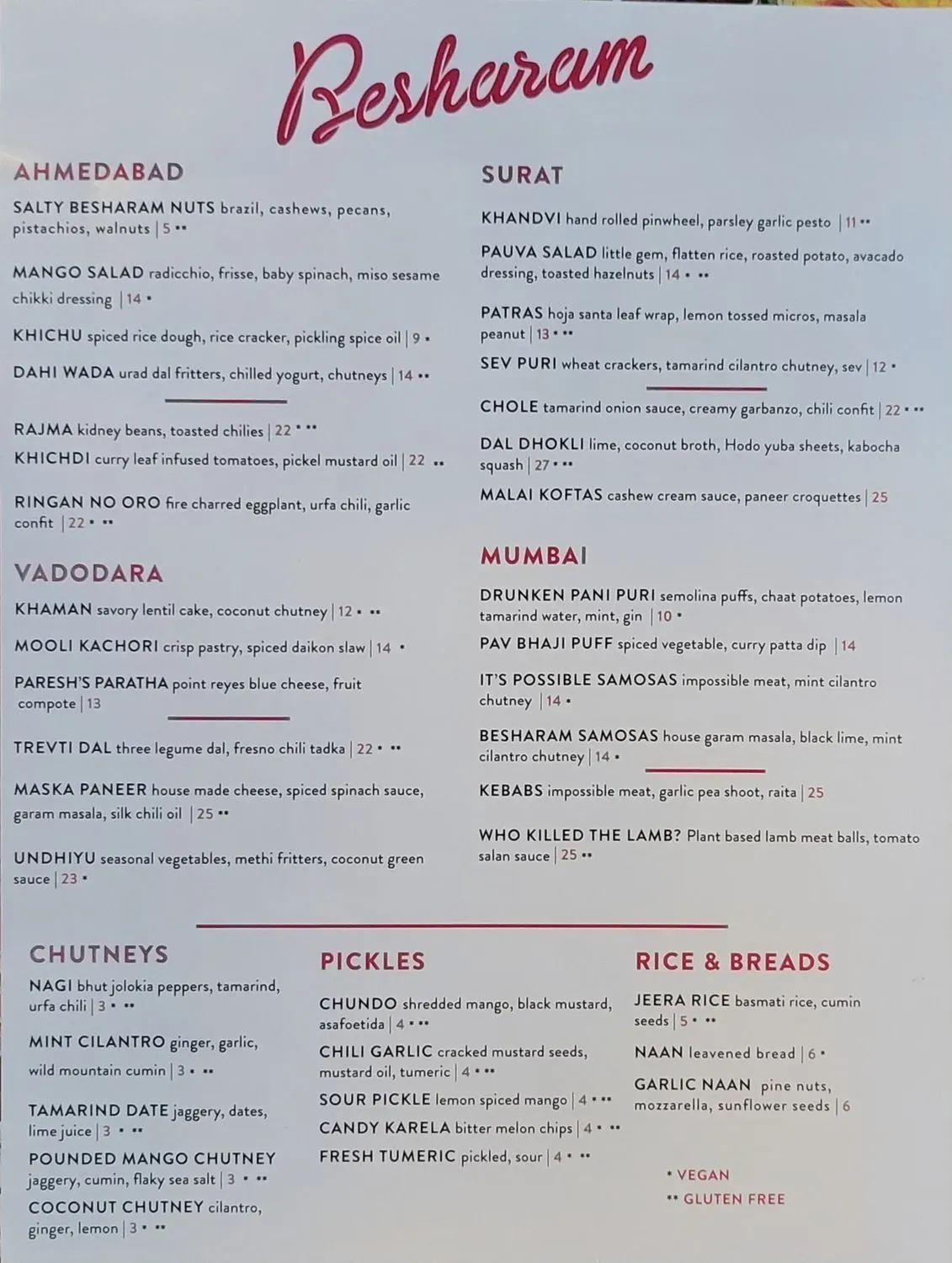 Menu 2