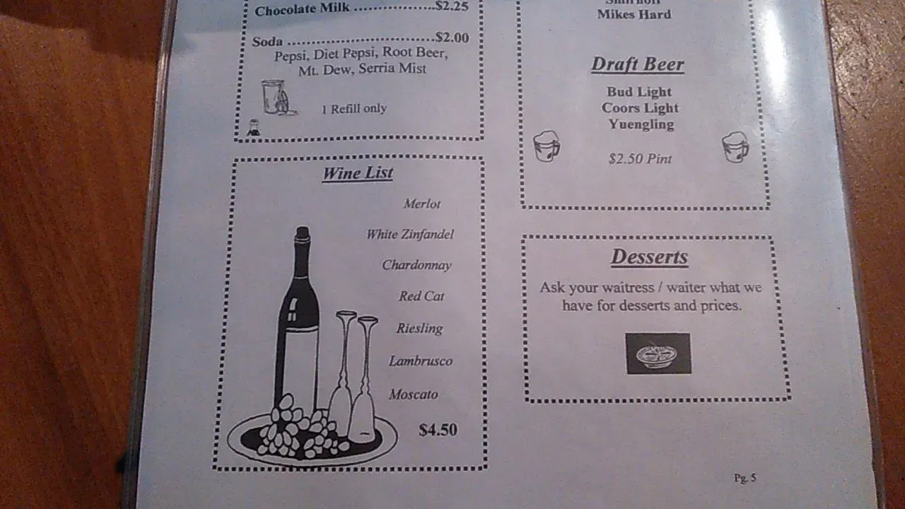 Champs Menu - Updated November 2025