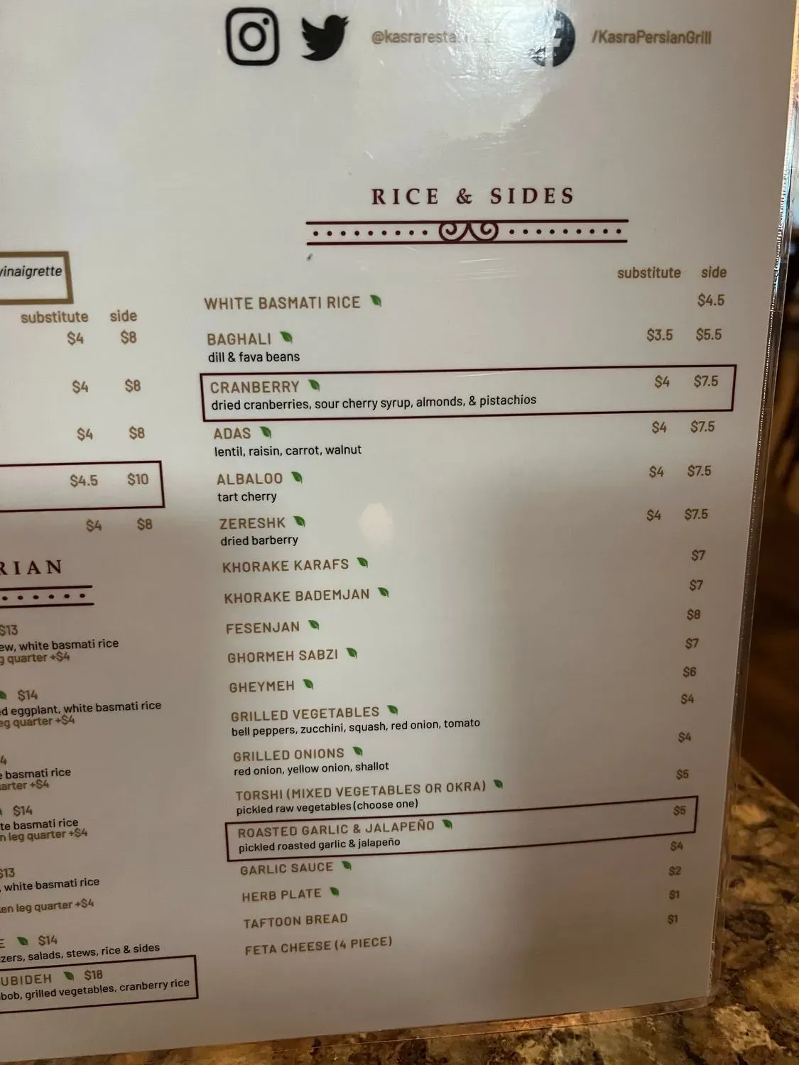 Menu 5