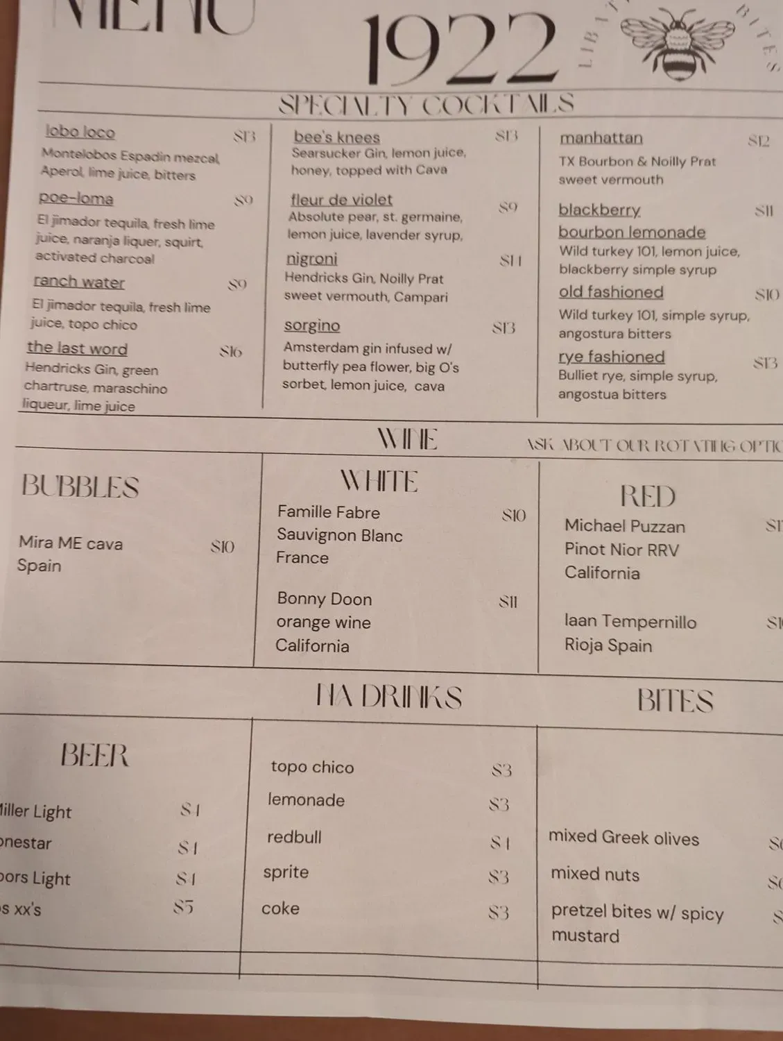 Menu 5