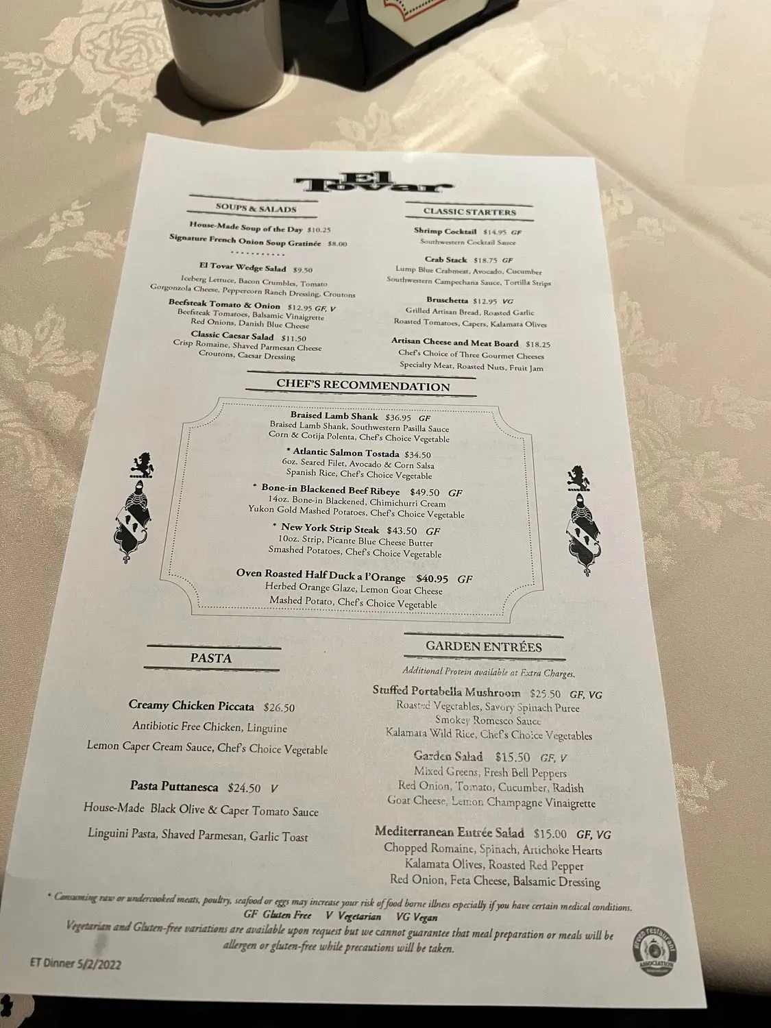 Menu 1