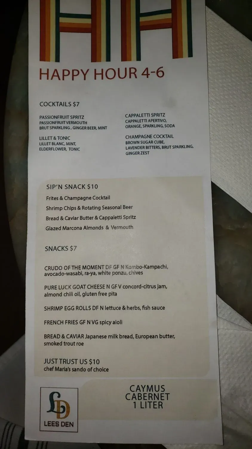 Menu 4