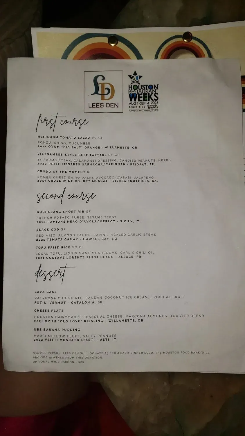 Menu 1