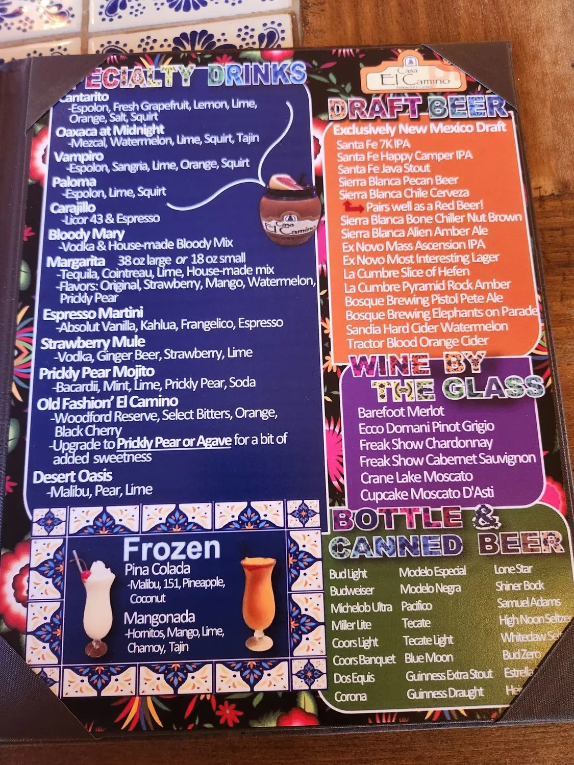 Menu 5