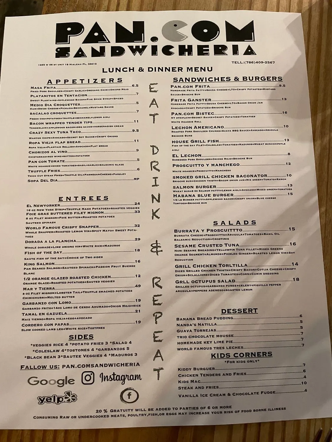 Menu 1