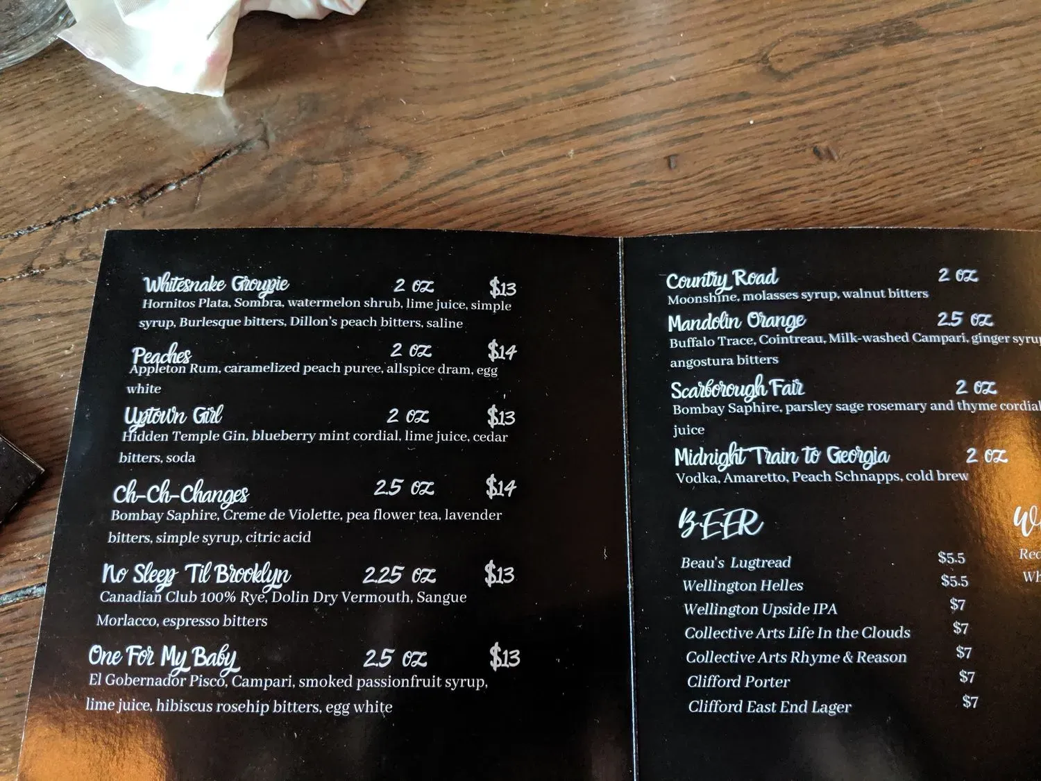 Menu 5