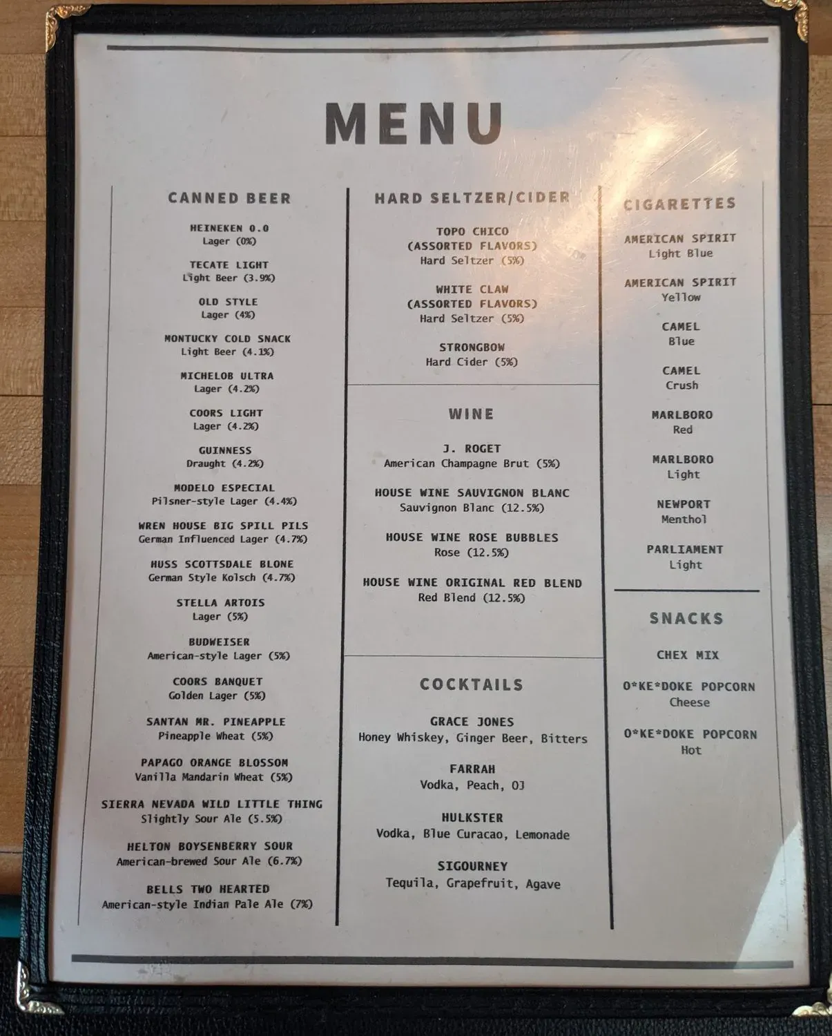 Menu 4