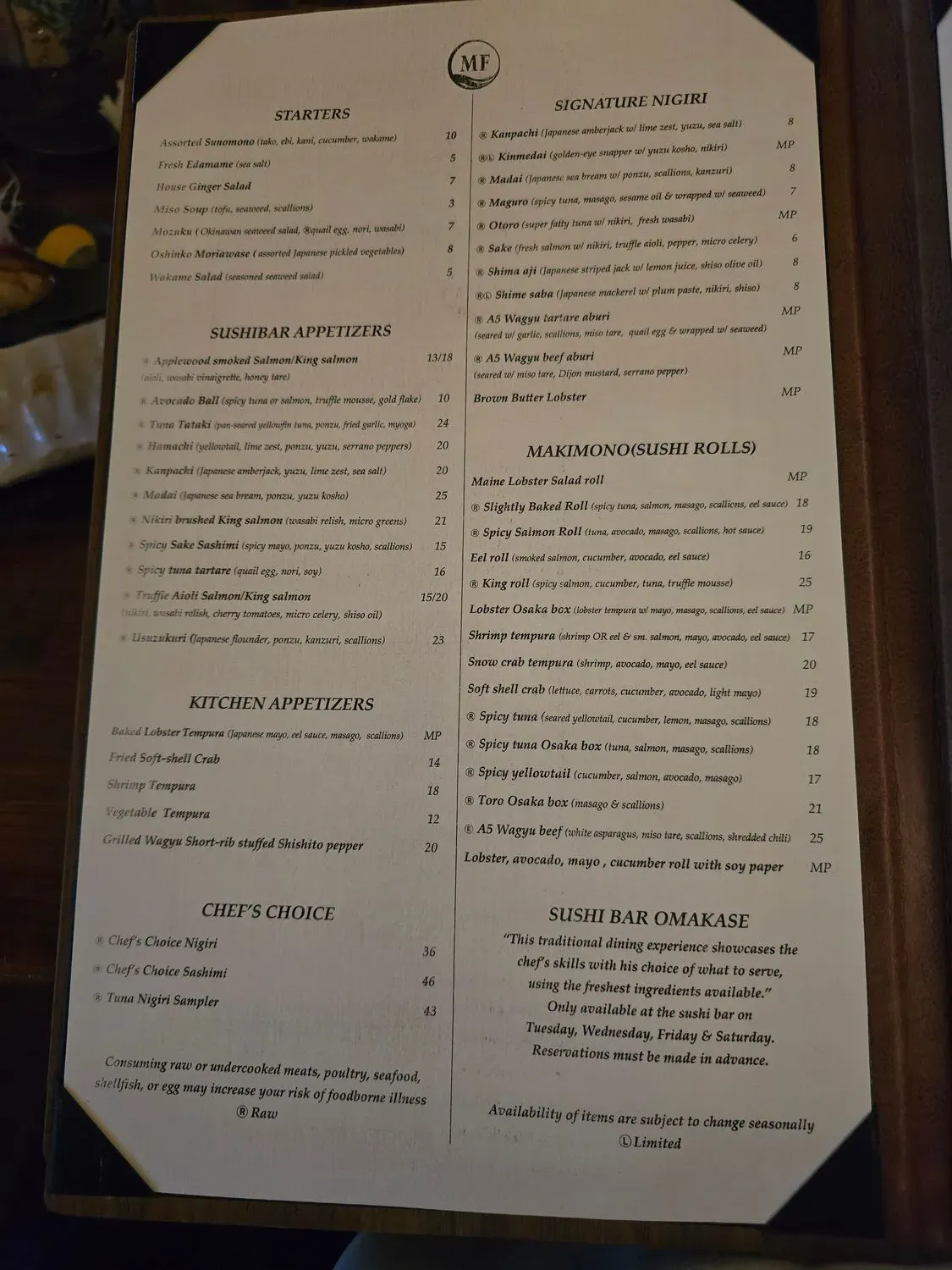 Menu 4