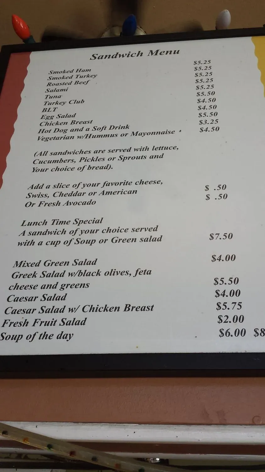 Menu 4