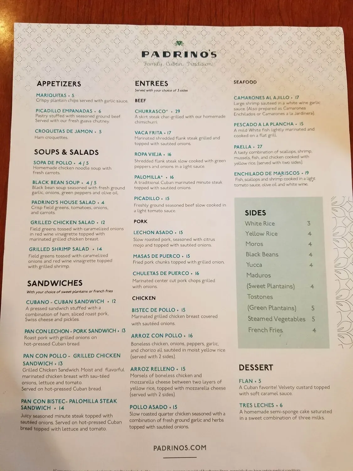 Menu 1