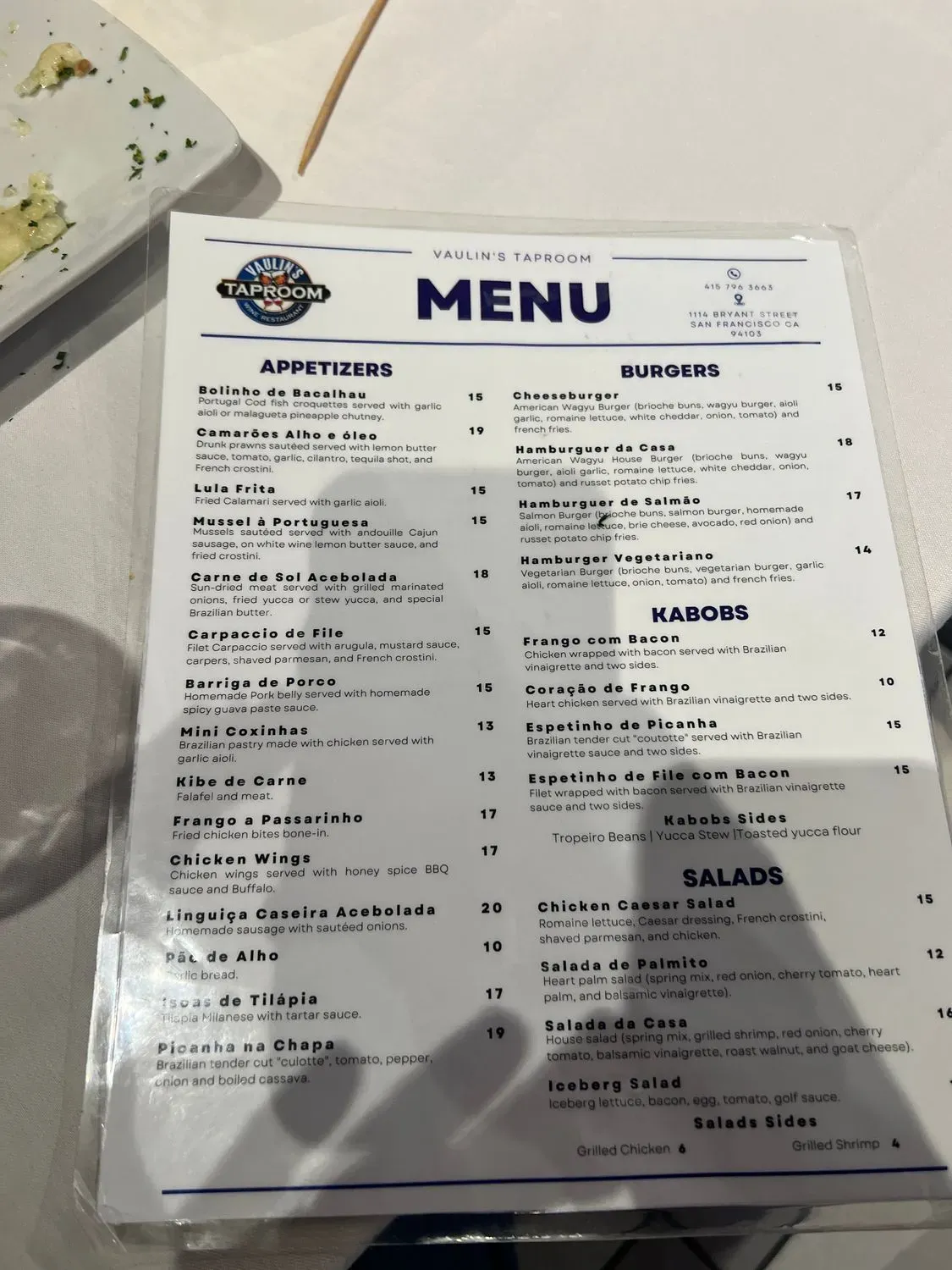 Menu 5