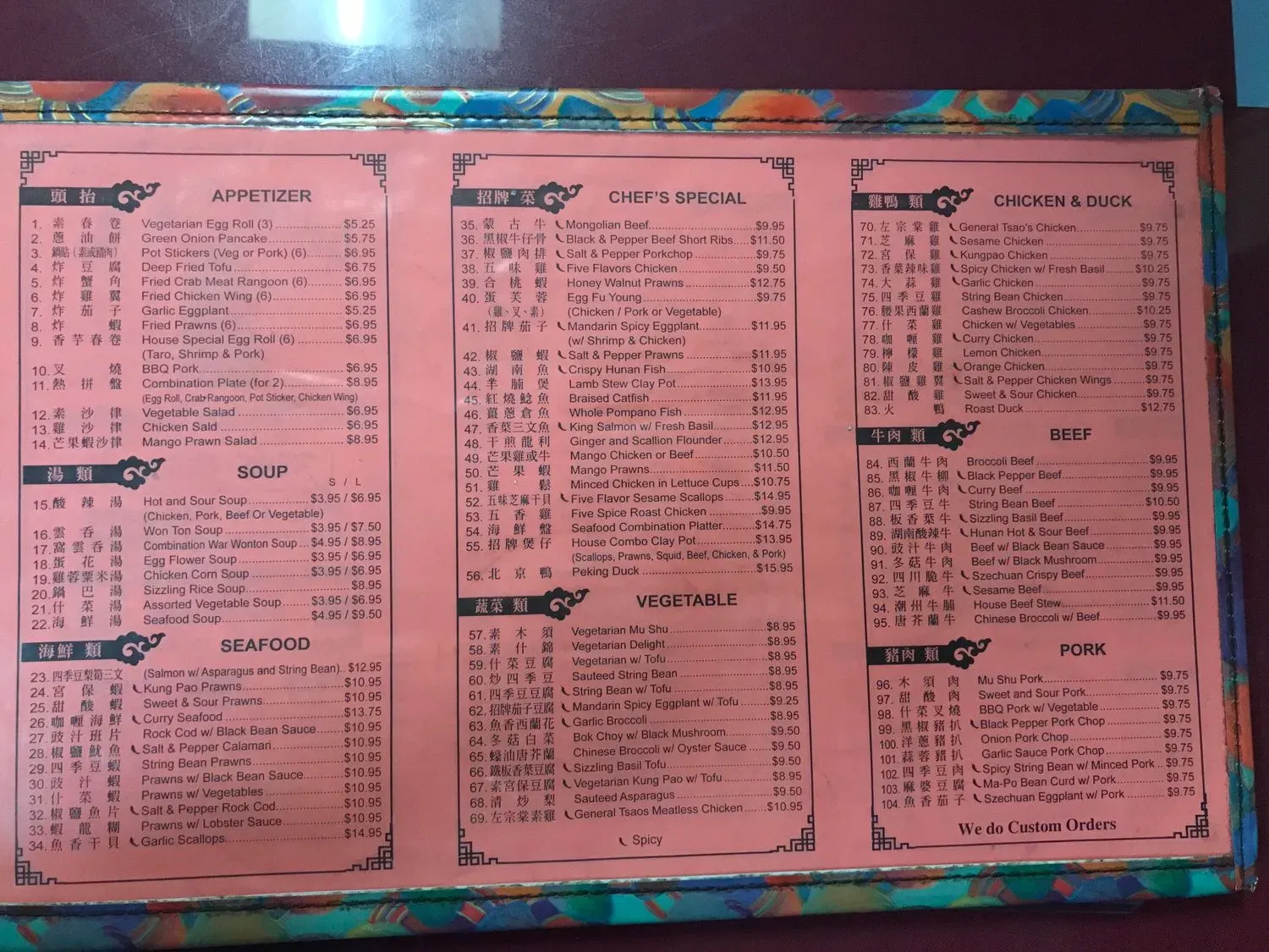 Menu 6