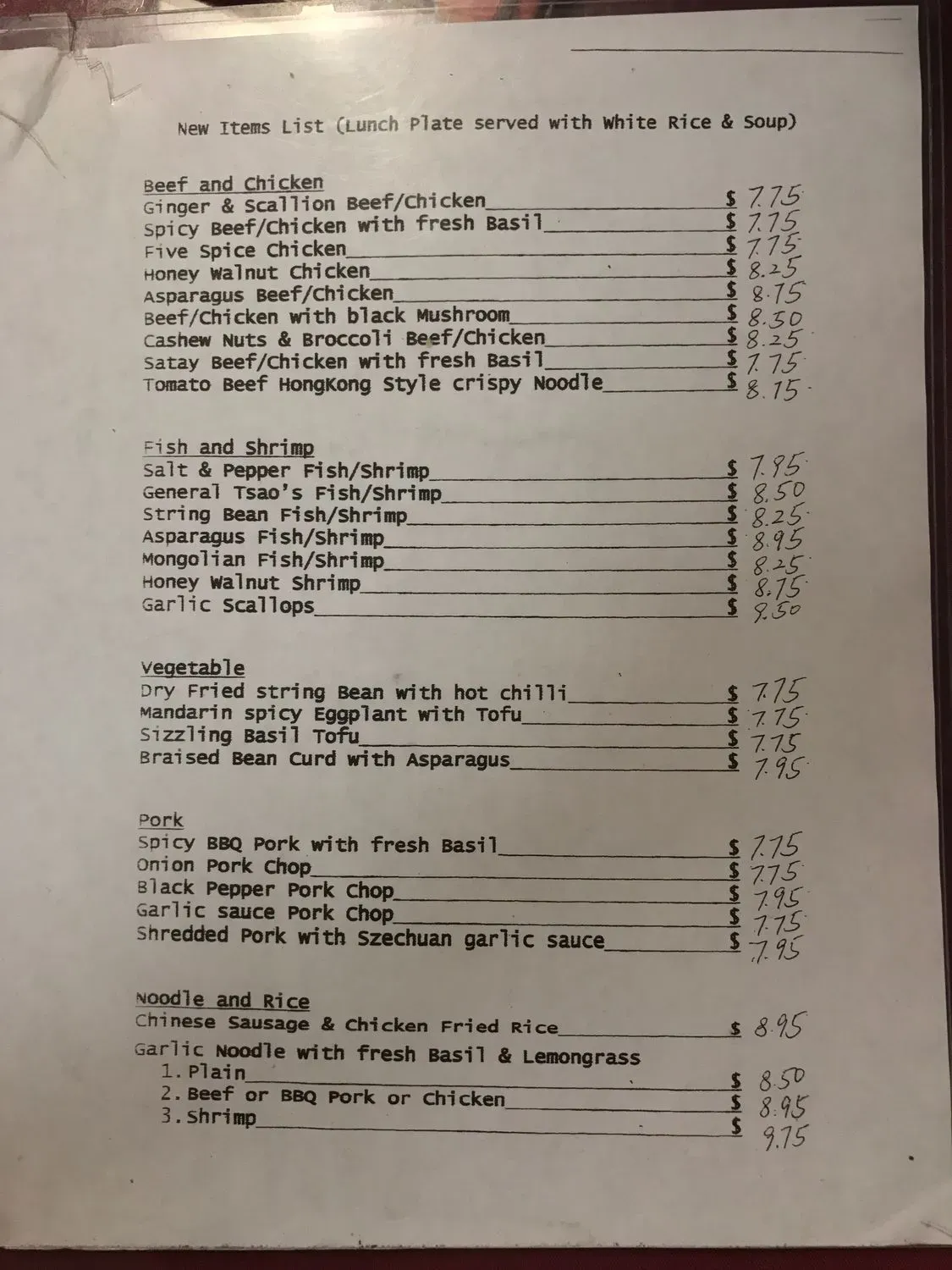 Menu 5