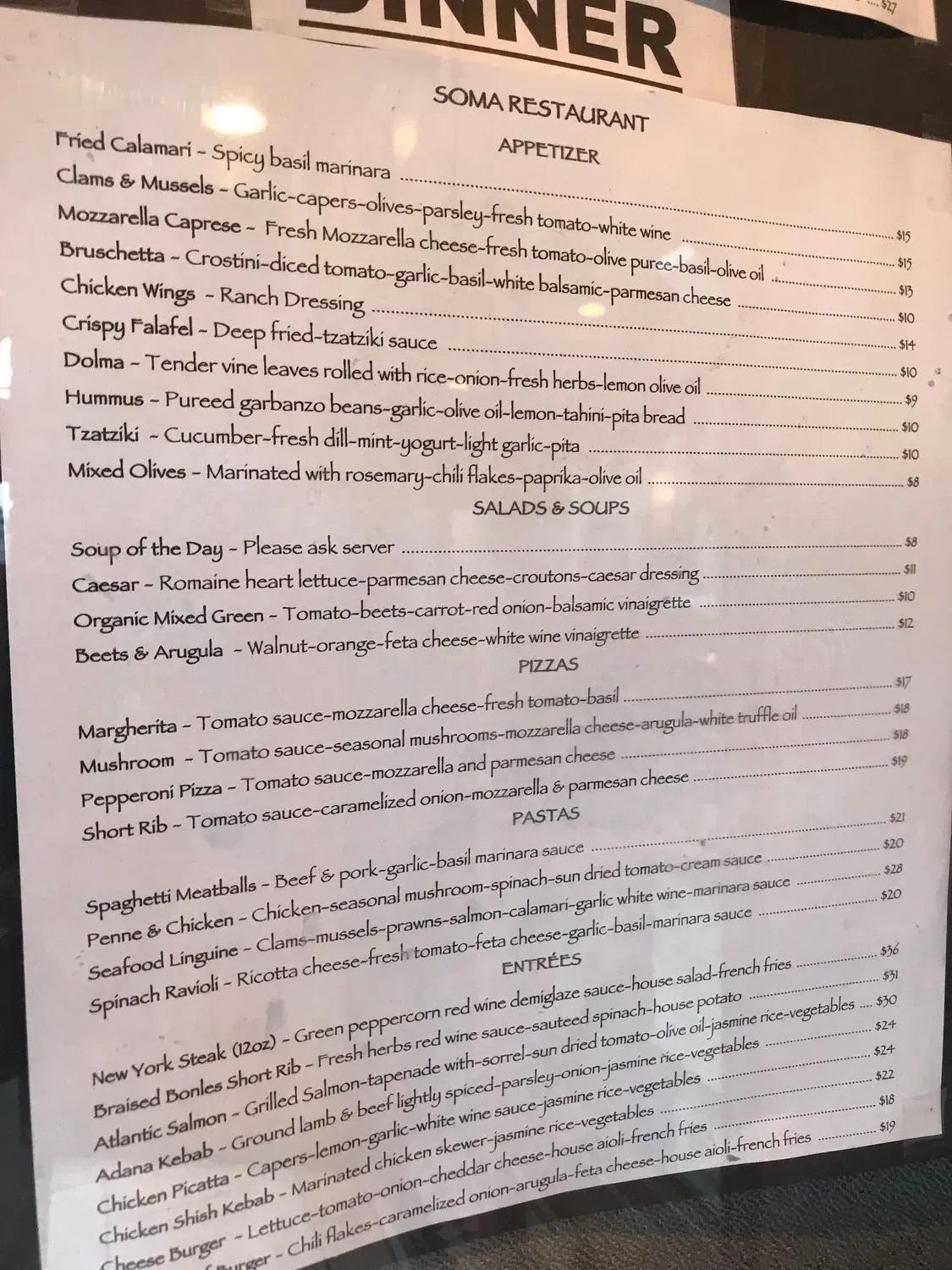 Menu 5