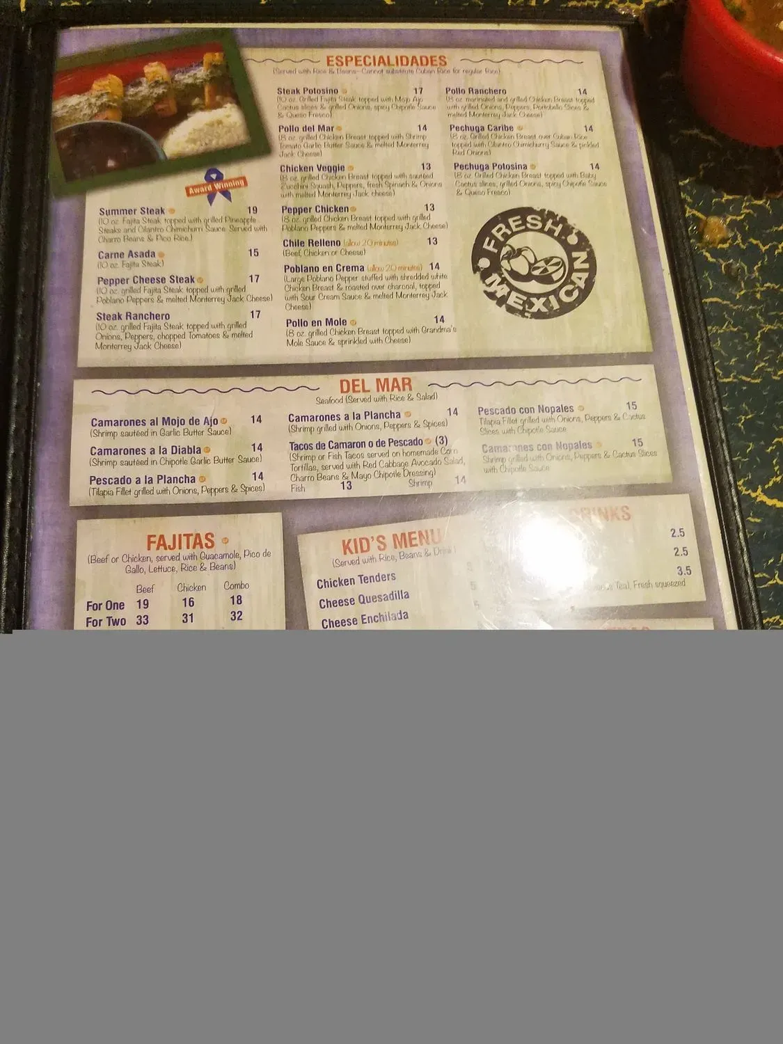 Menu 5