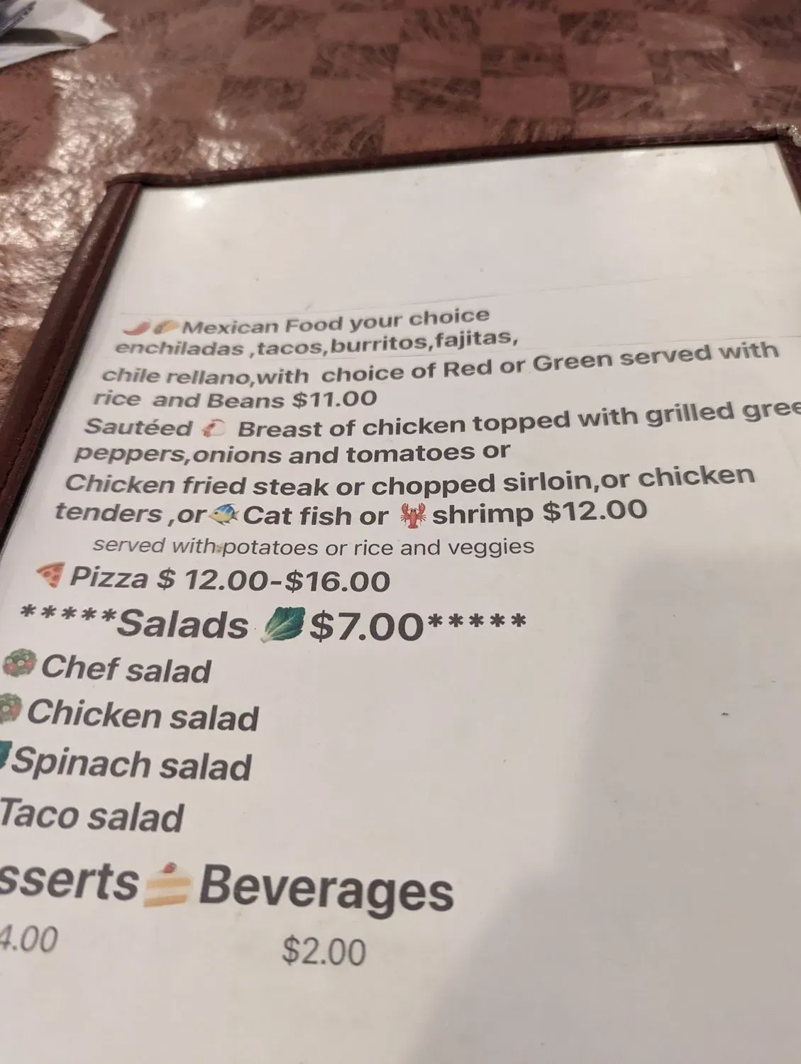 Menu 2