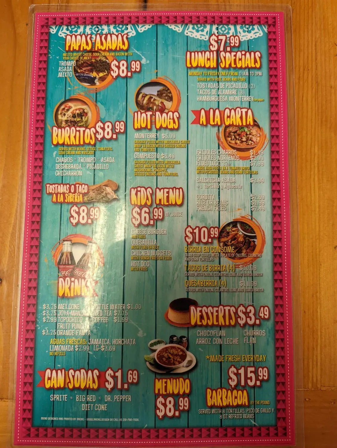 Menu 2