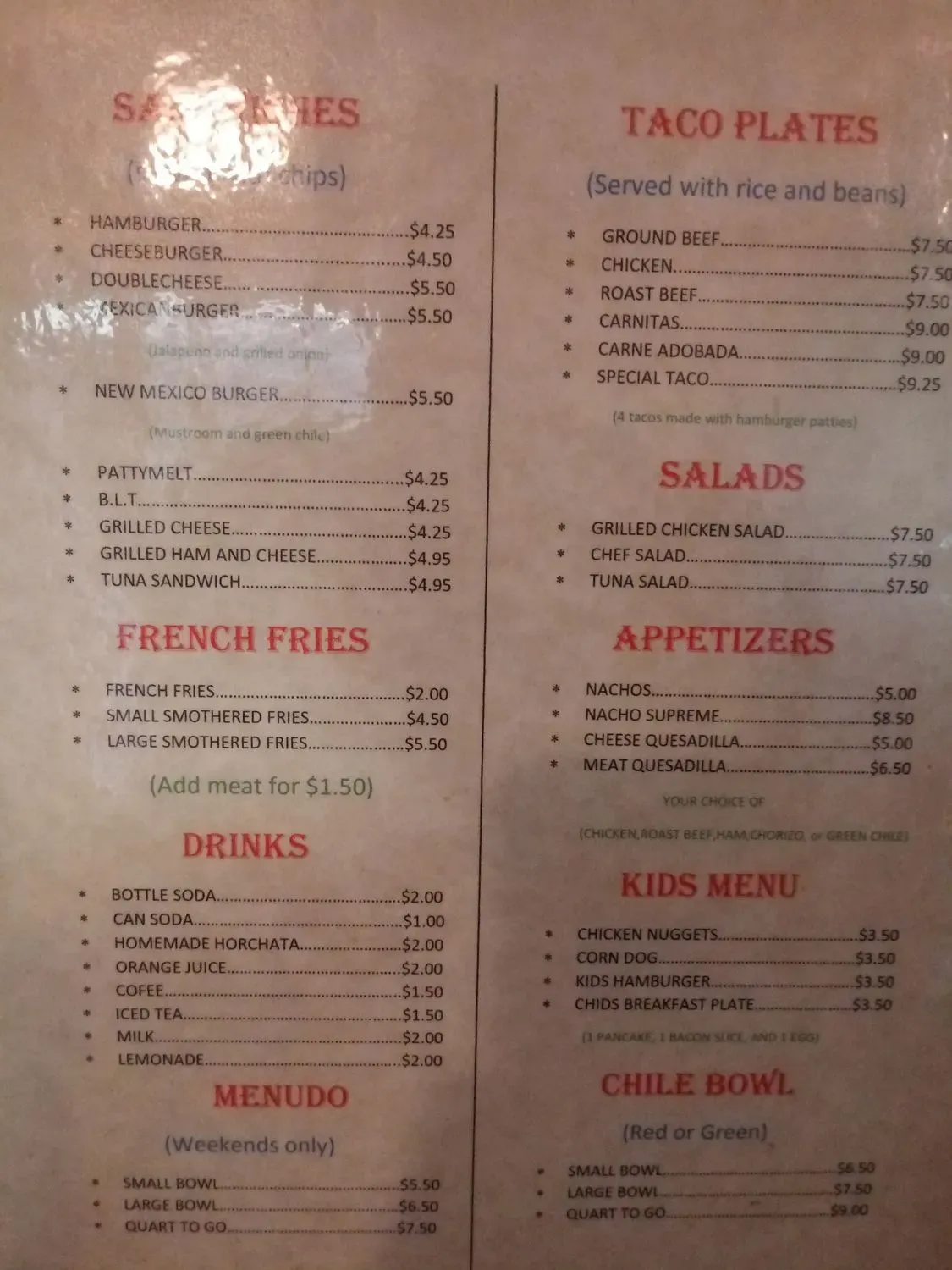 Menu 4