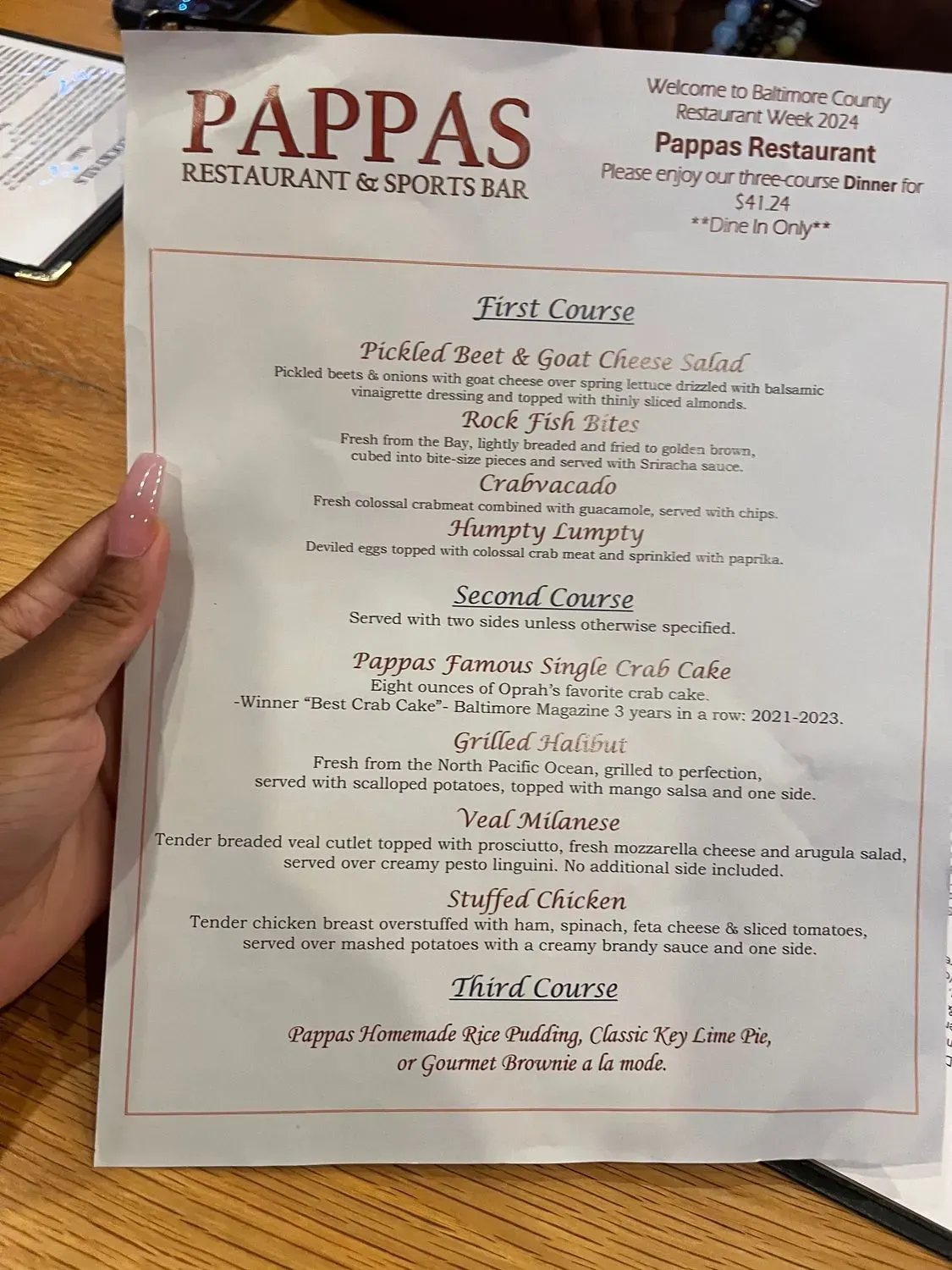 Menu 5