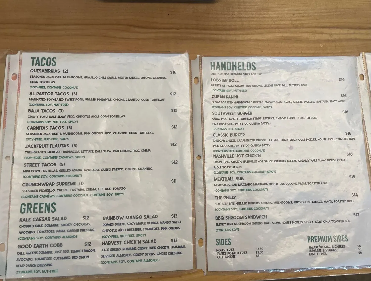 Menu 1