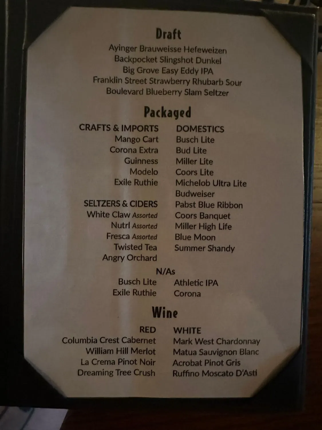 Menu 4