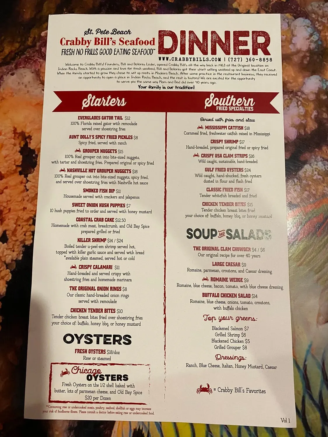 Menu 6