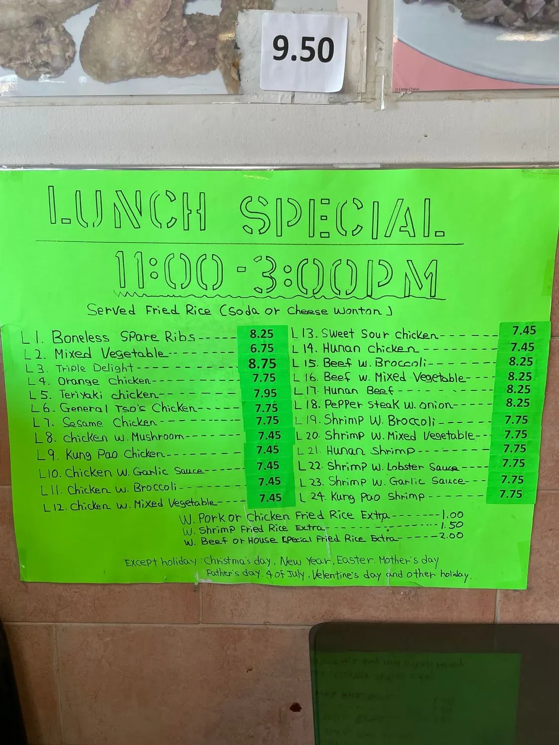 Menu 1