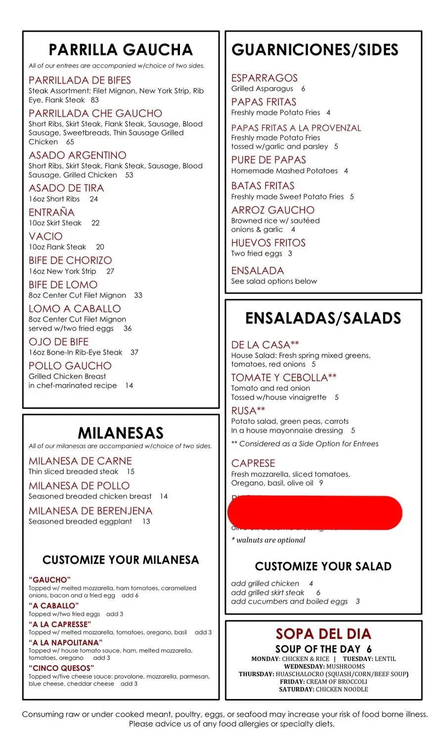 Menu 2