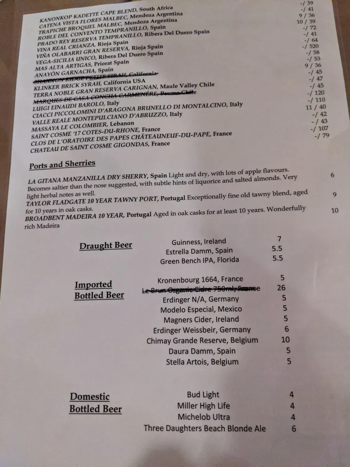 Menu 2