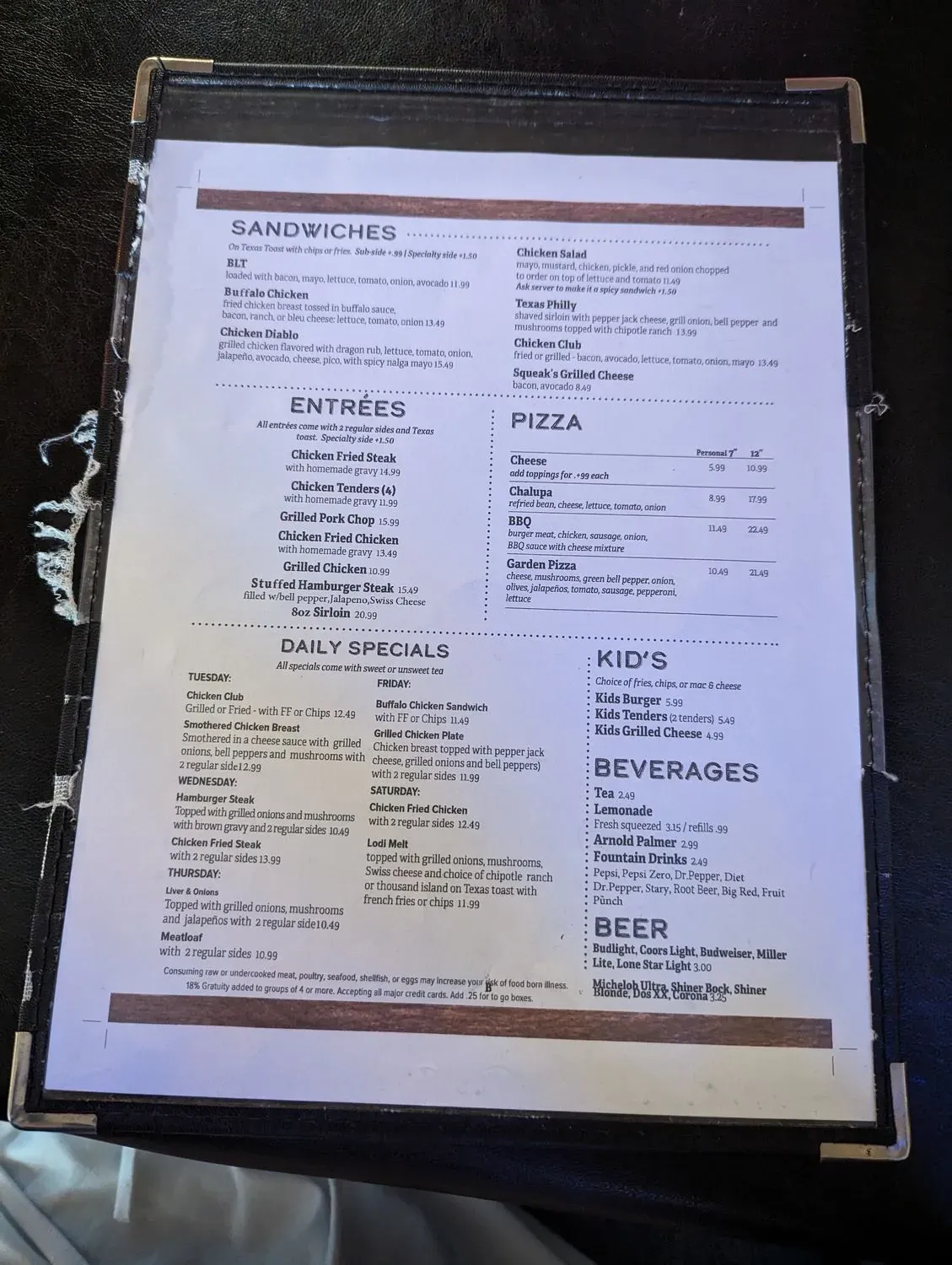 Menu 3