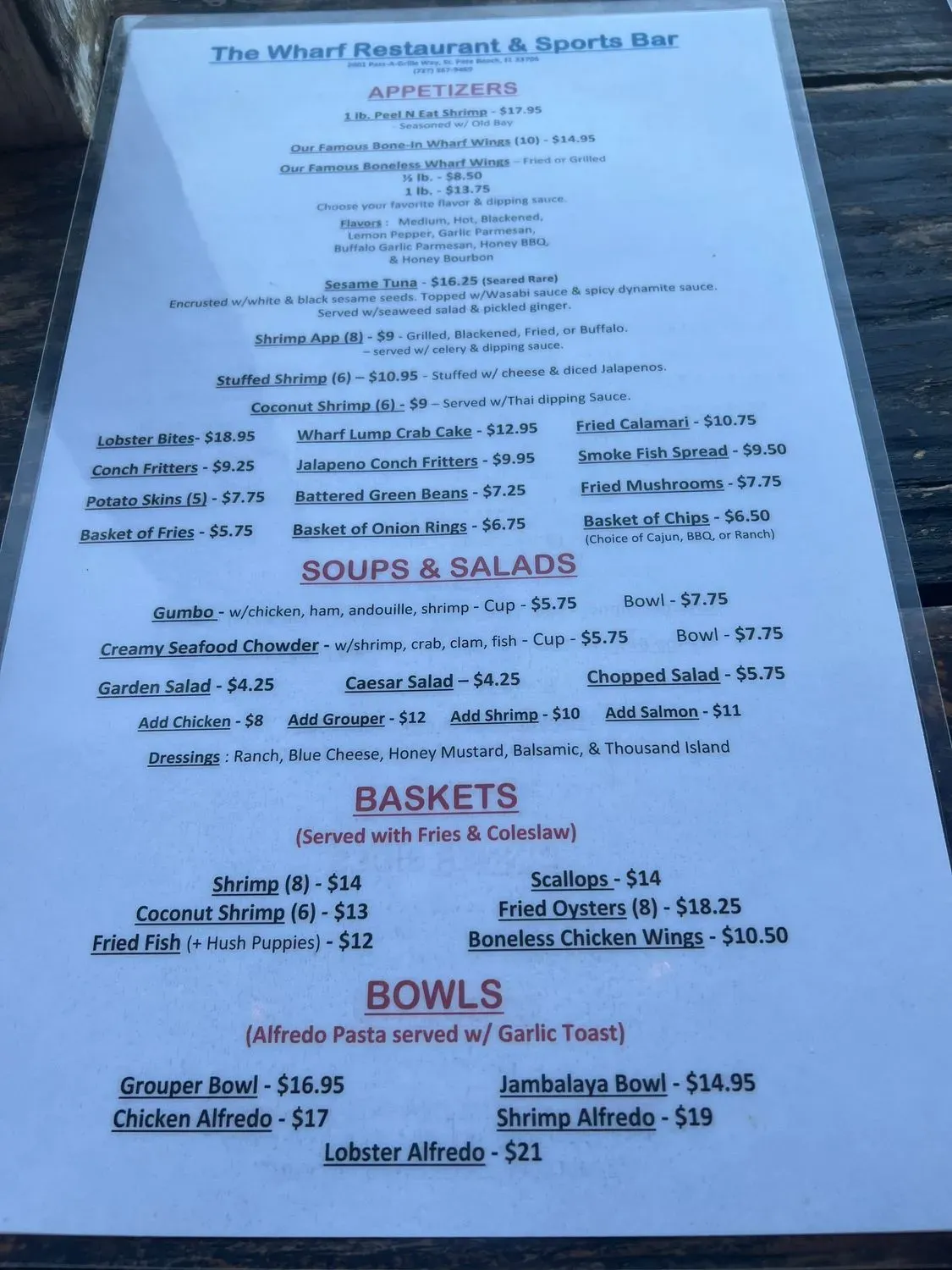 Menu 6