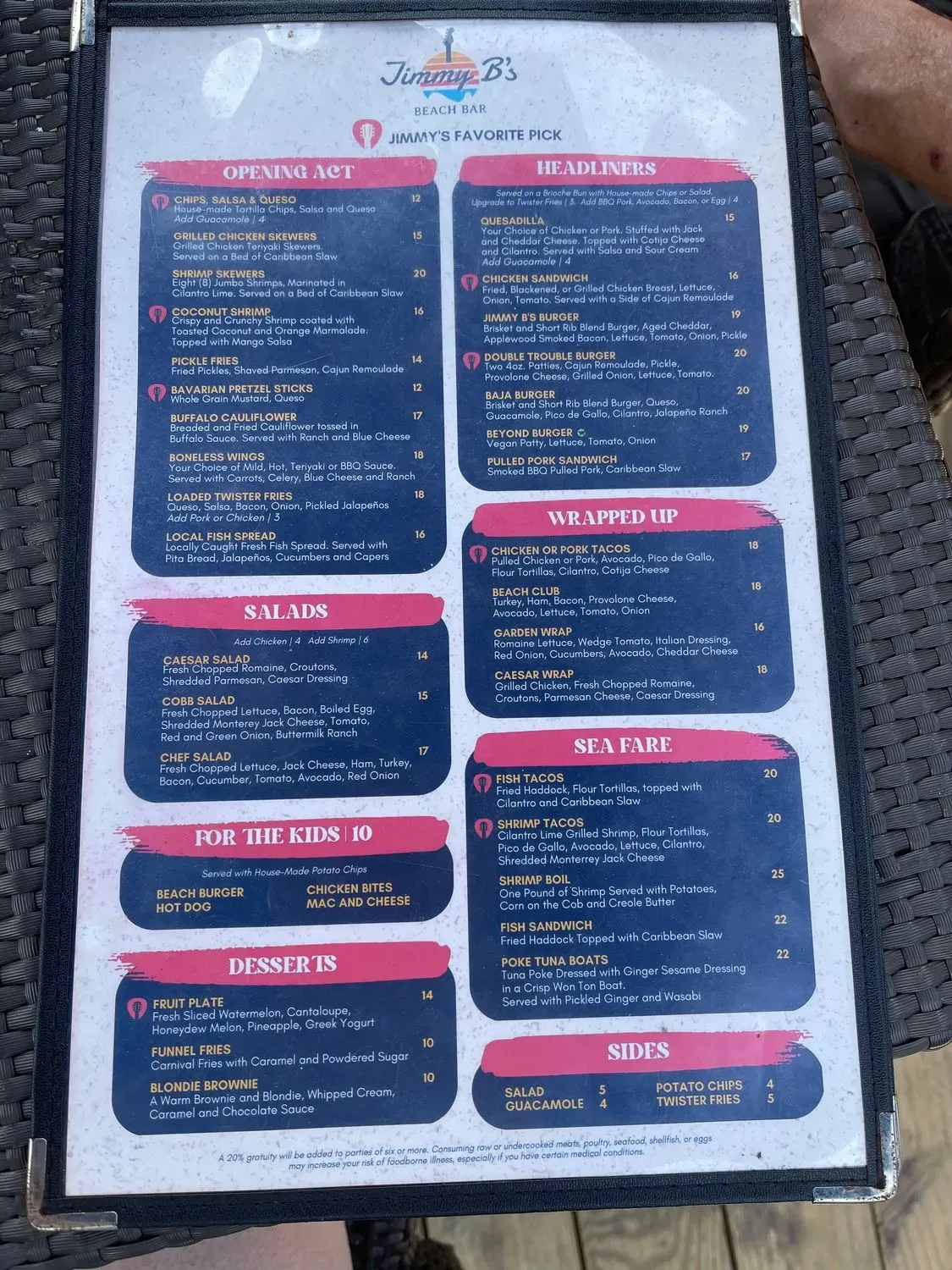 Menu 5