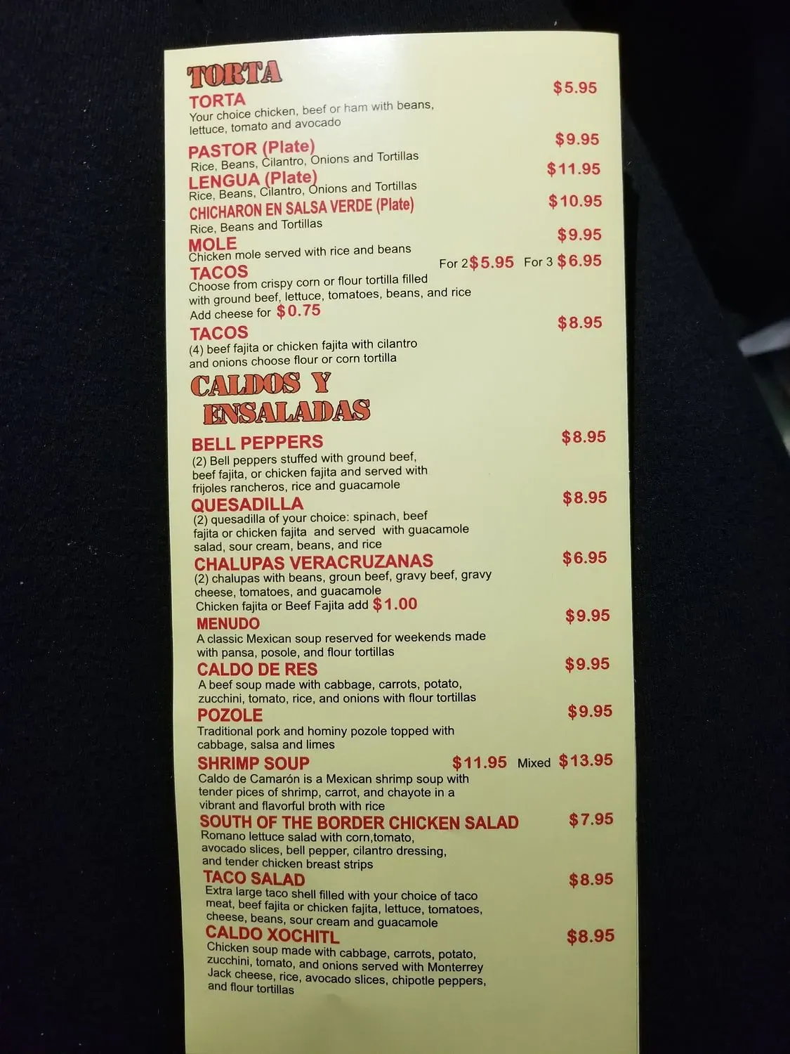 Menu 6