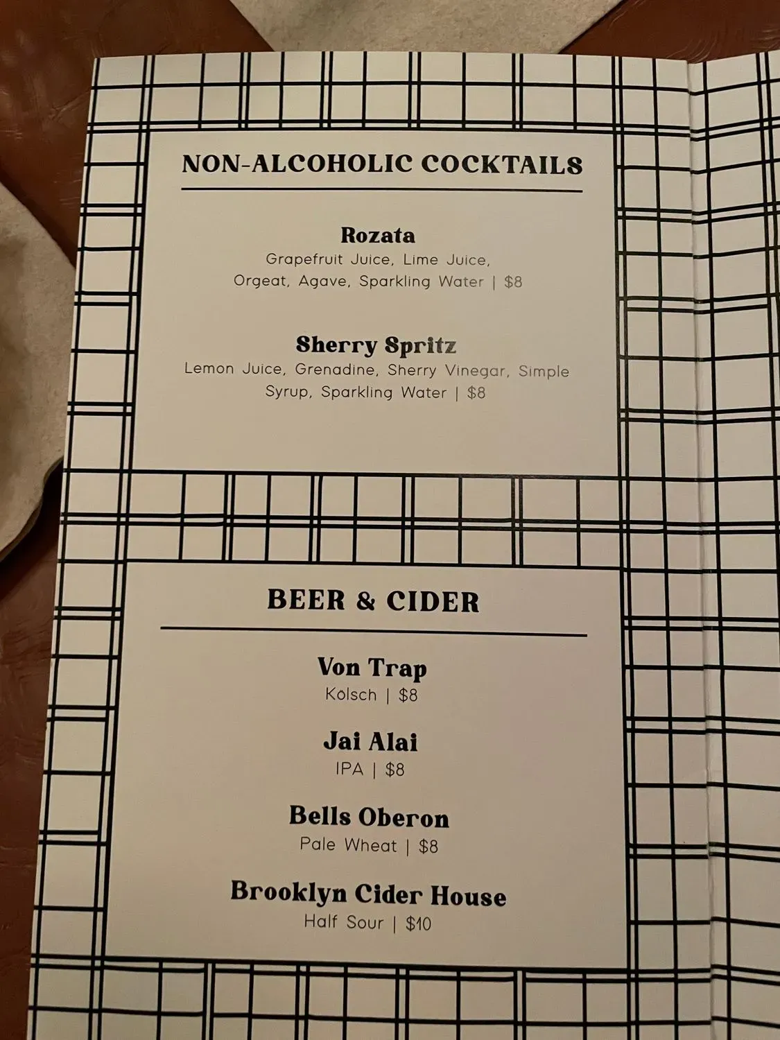 Menu 1