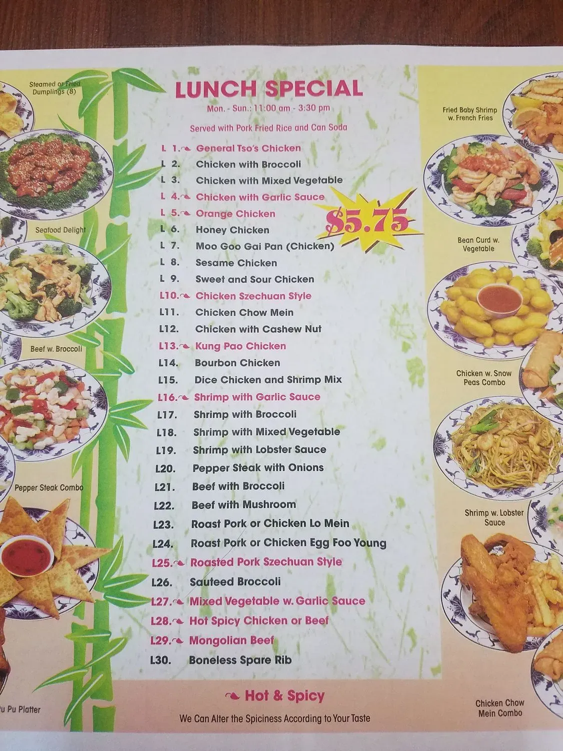 Menu 5