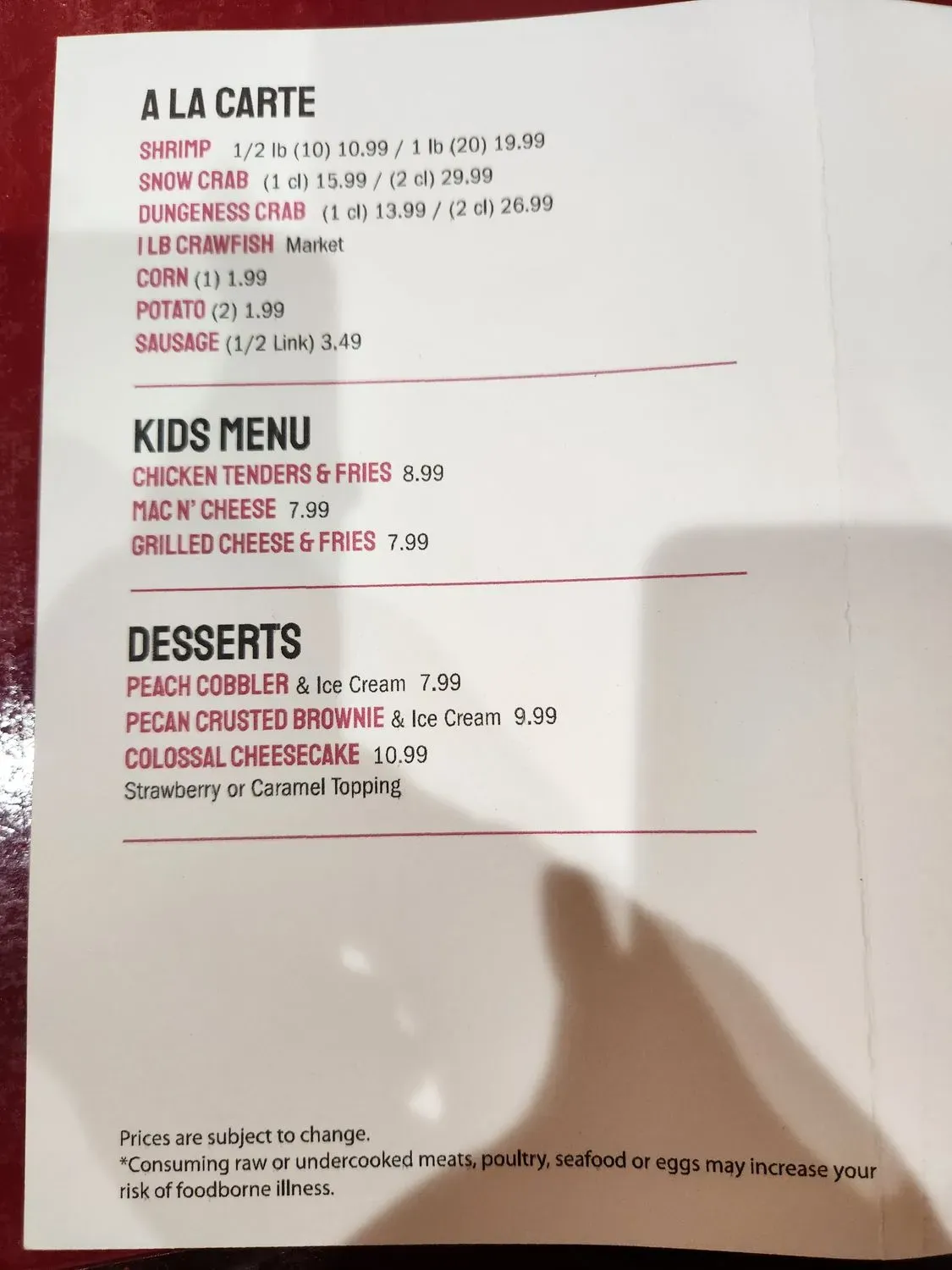 Menu 4