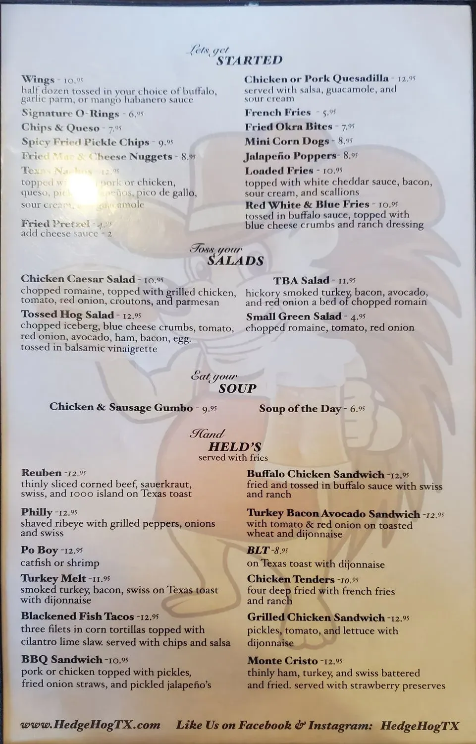 Menu 2