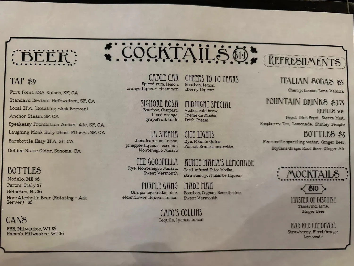 Menu 5