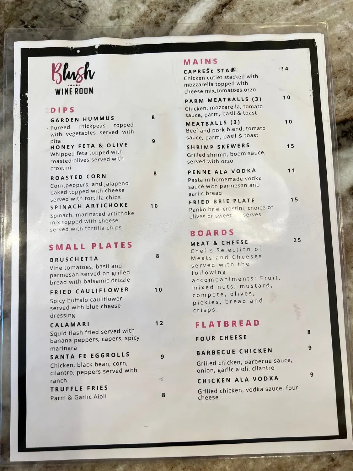 Menu 5