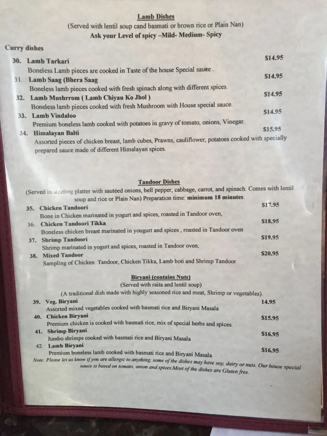 Menu 2