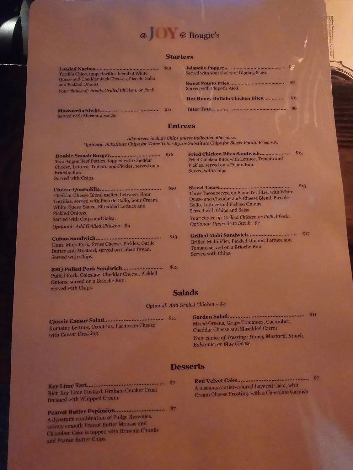 Menu 4