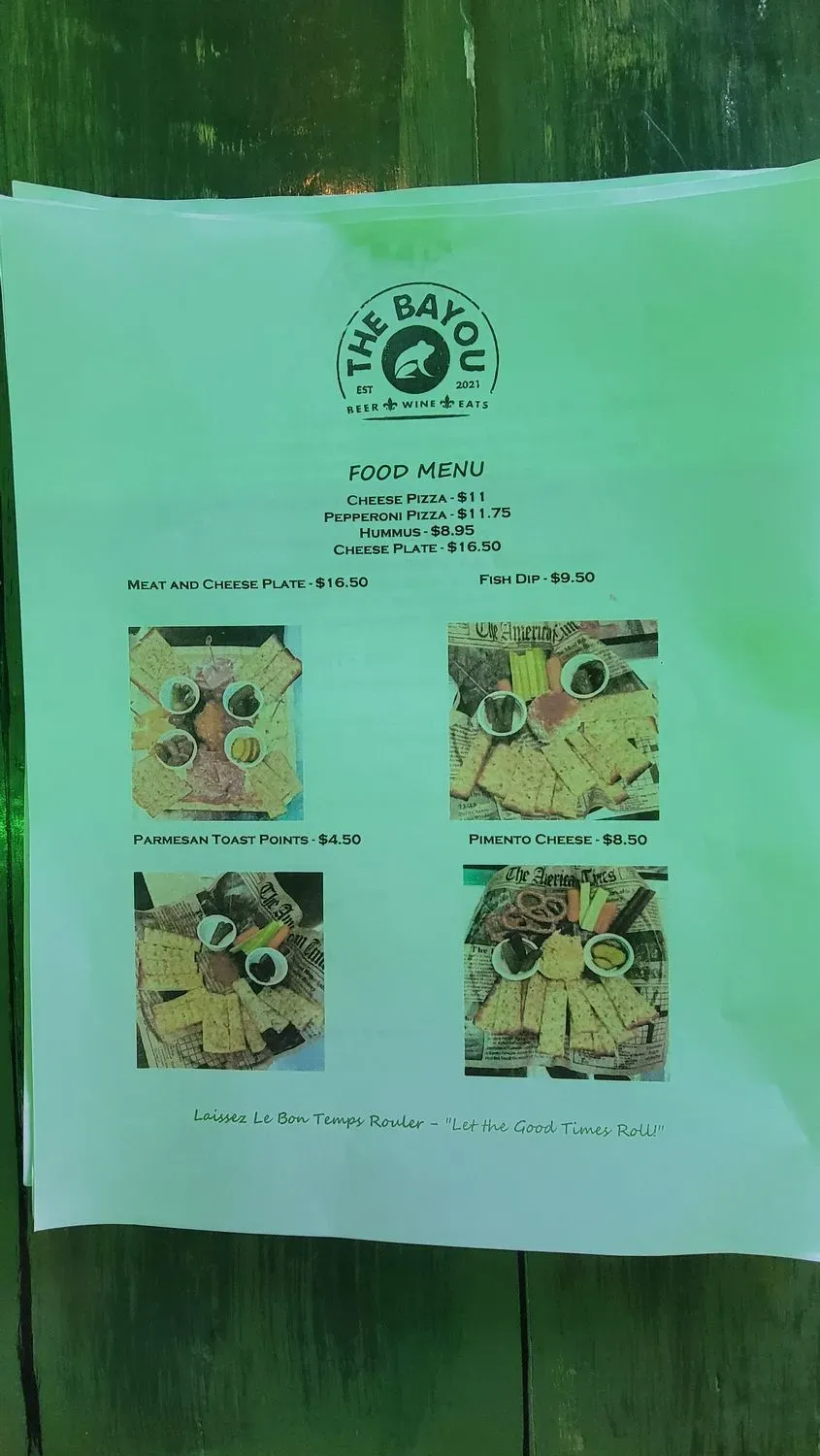 Menu 5