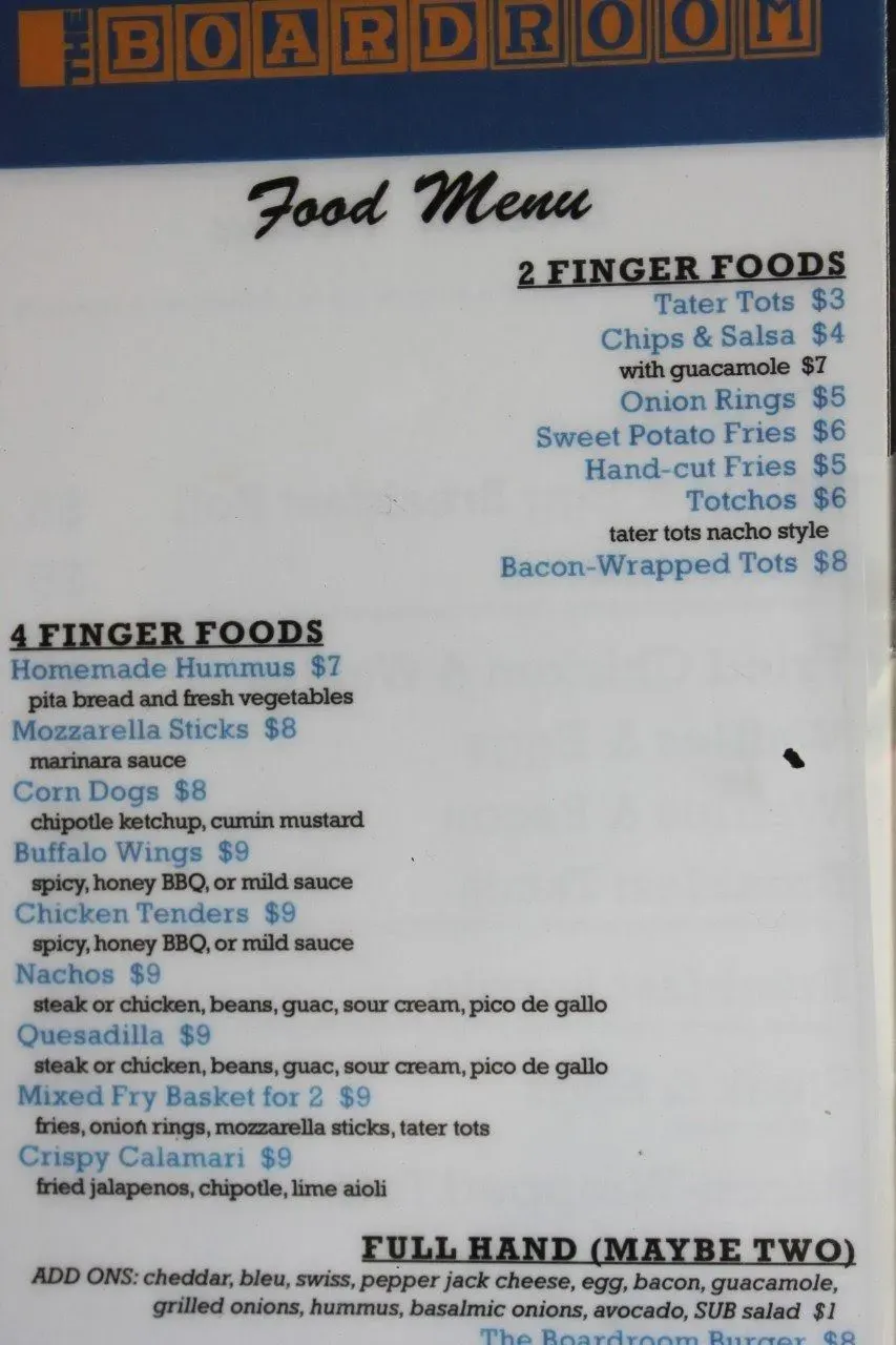 Menu 5