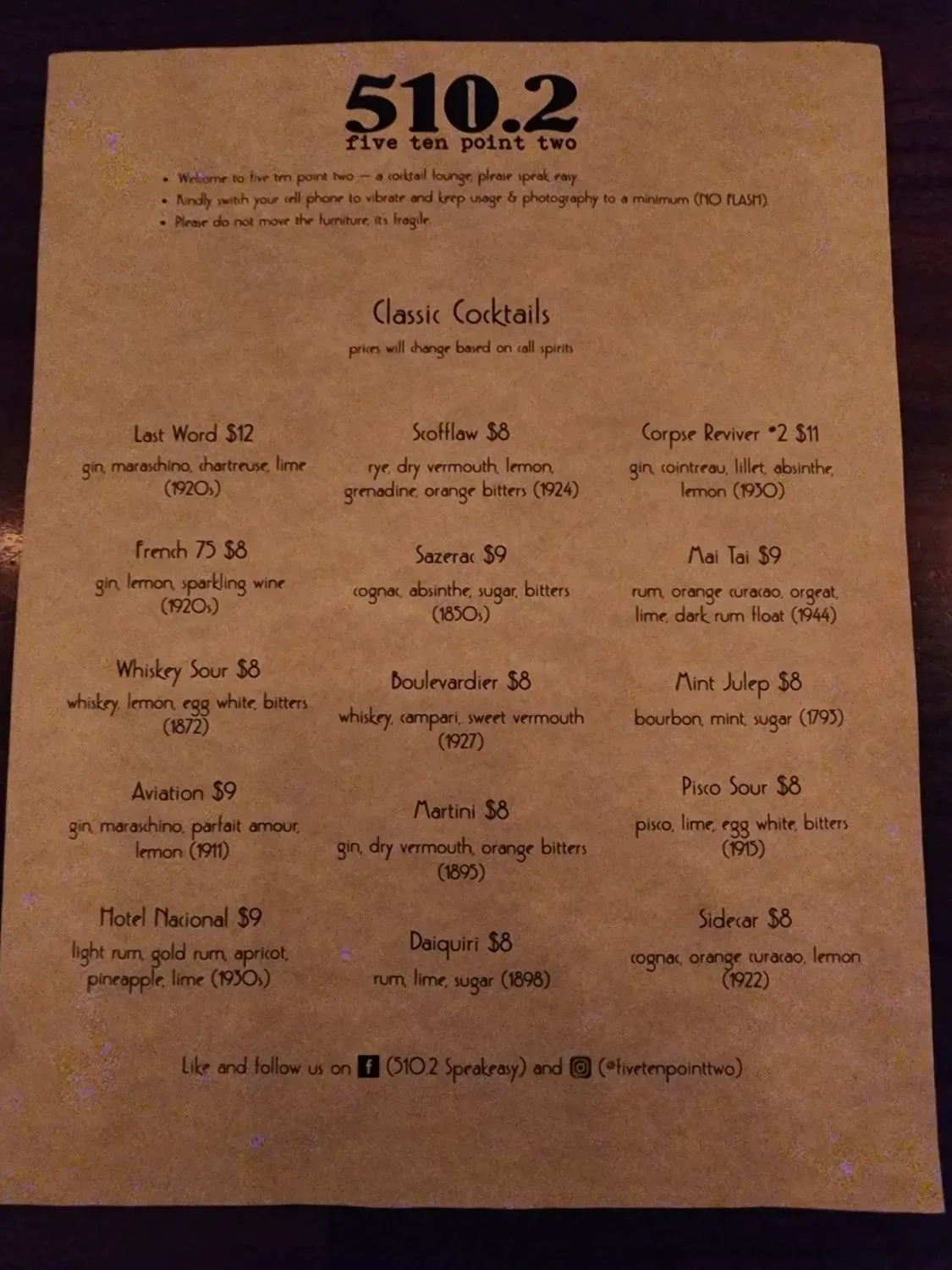 Menu 5