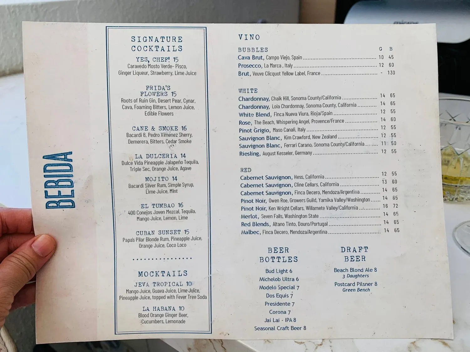 Menu 5