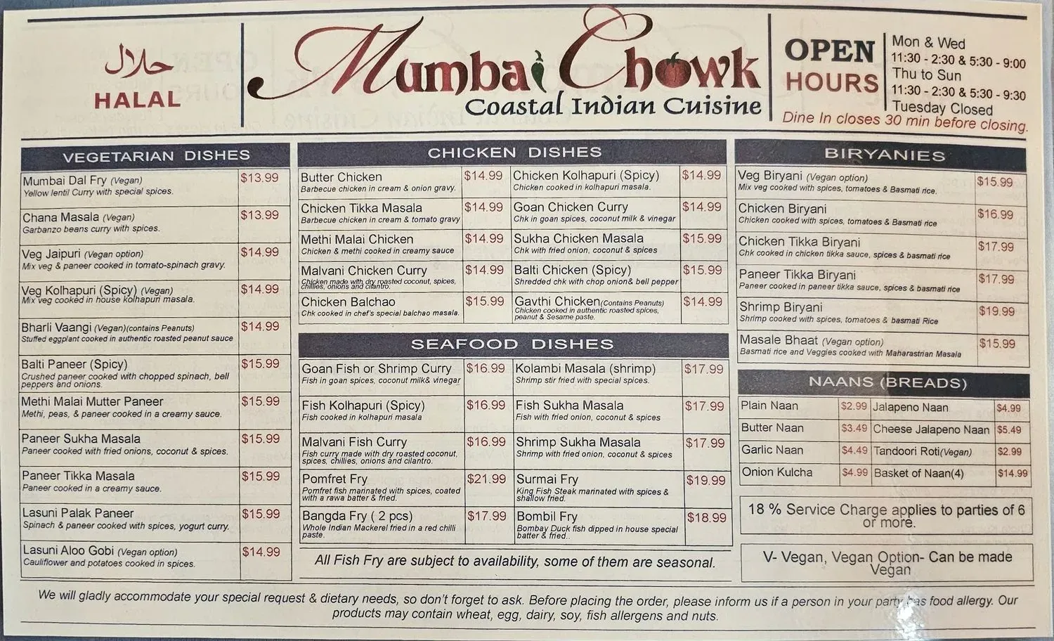 Menu 1