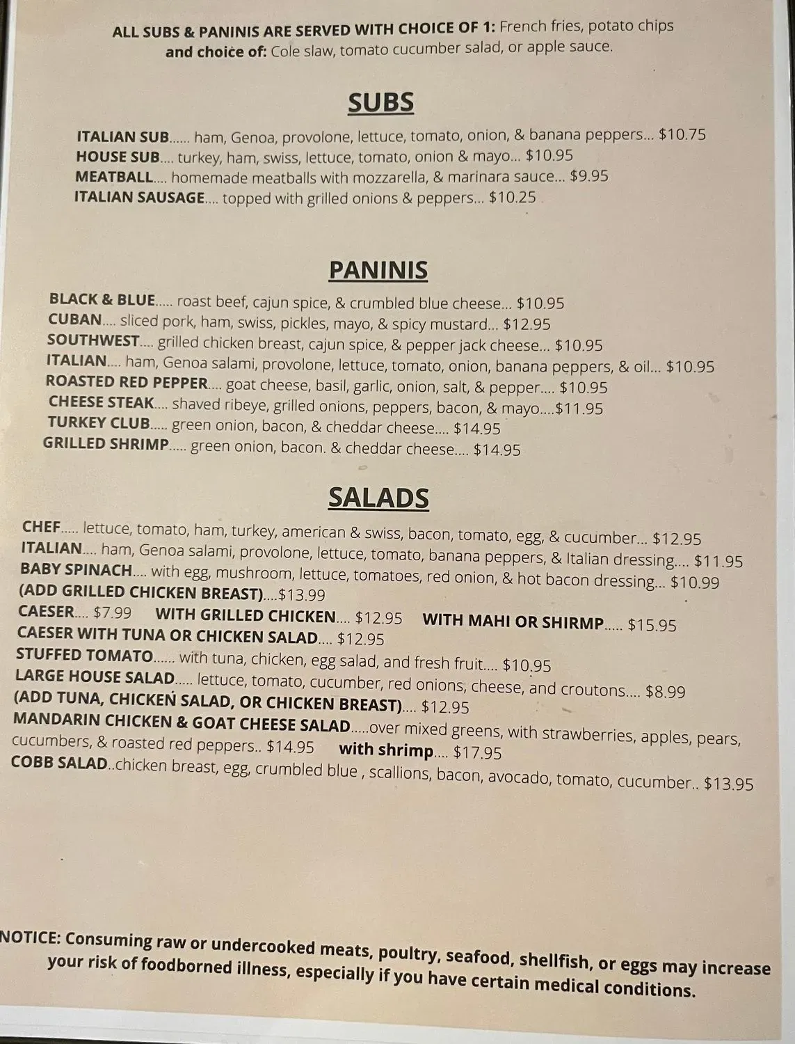 Menu 5