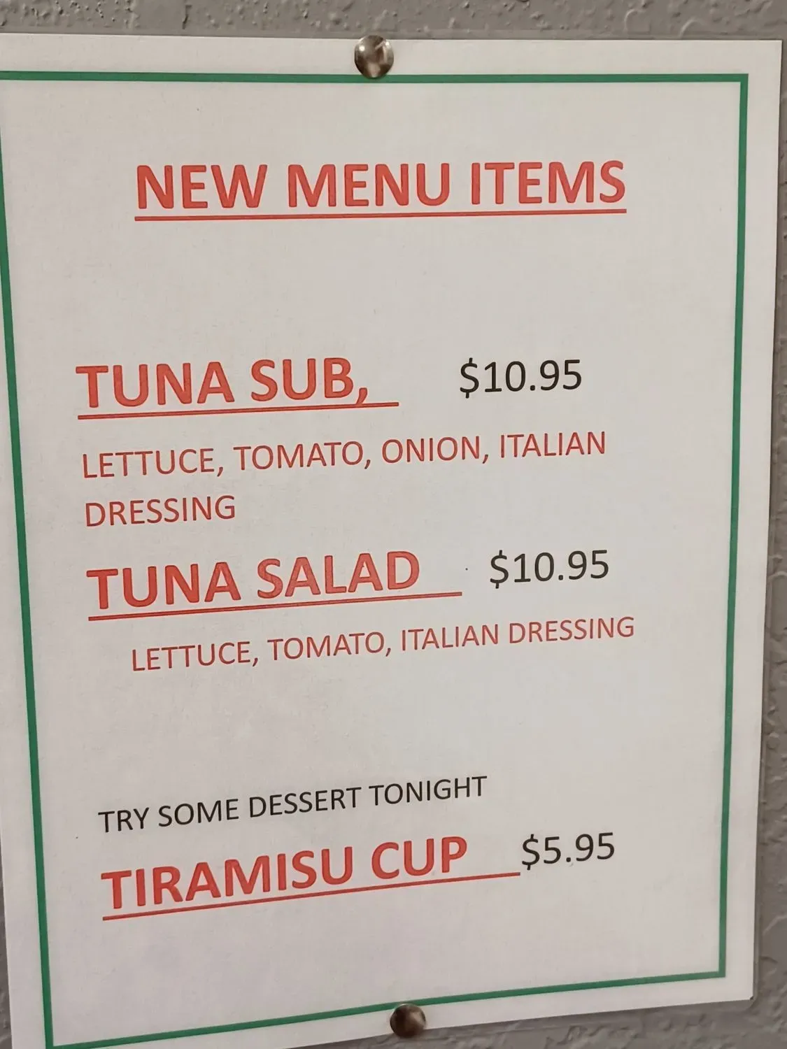 Menu 5