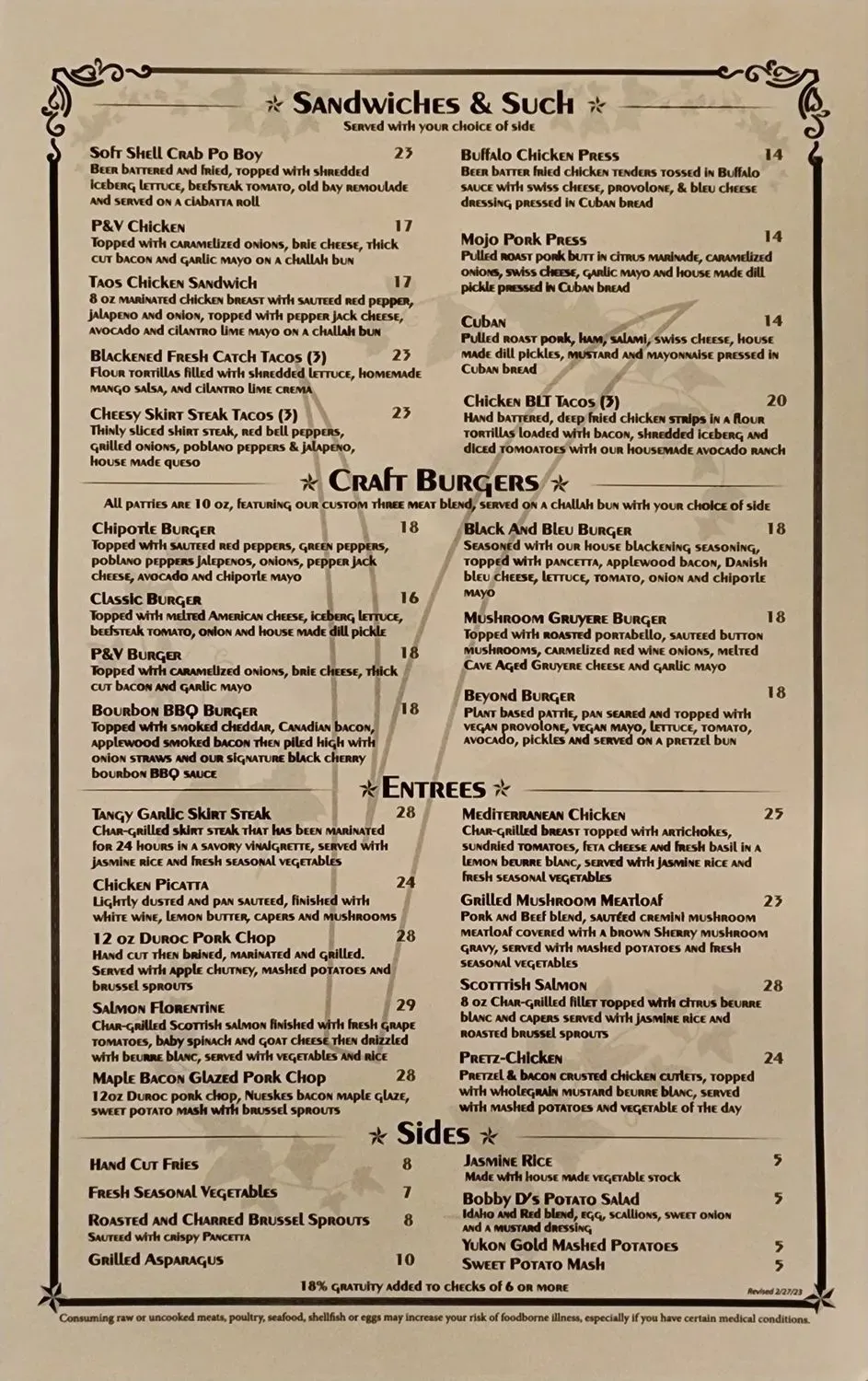 Menu 1