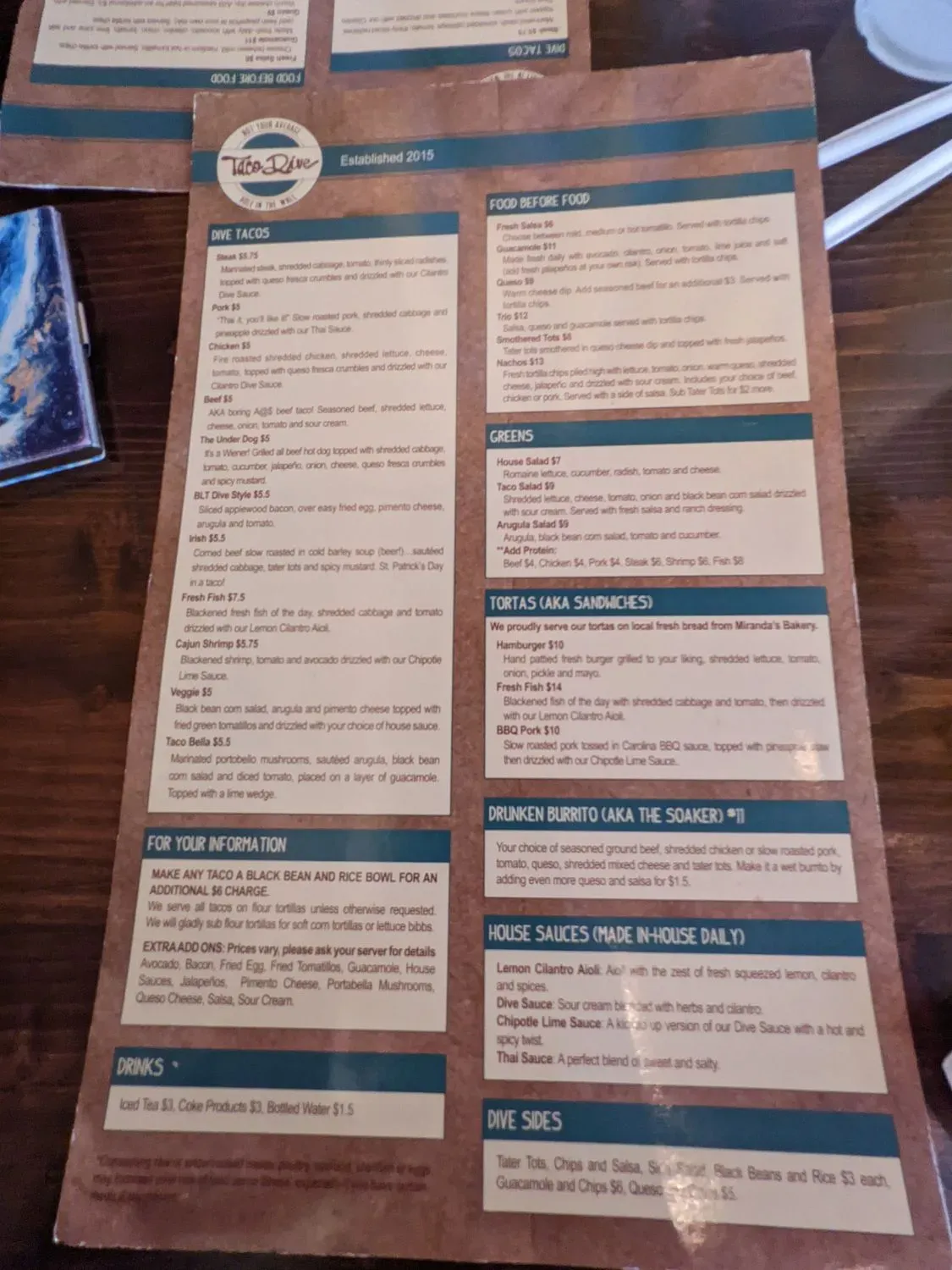 Menu 5